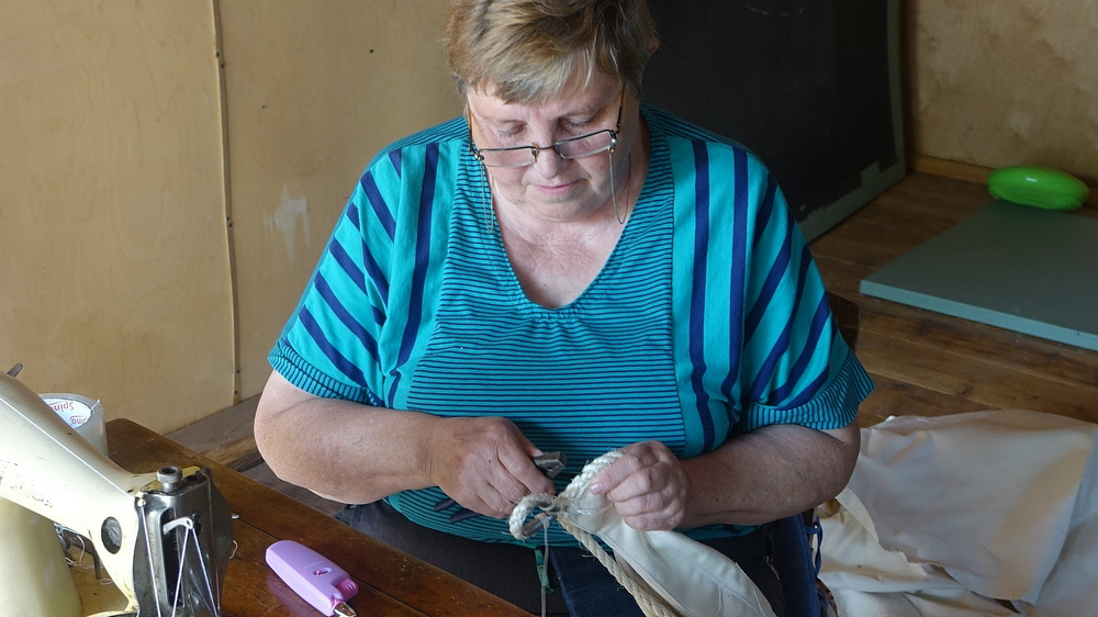 Birutė Kromelienė šiame savo darbe naudoja ir reples. 