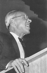 P.Andriušis 1964 m. sakantis šmaikščią kalbą per LRD-ios posėdį.