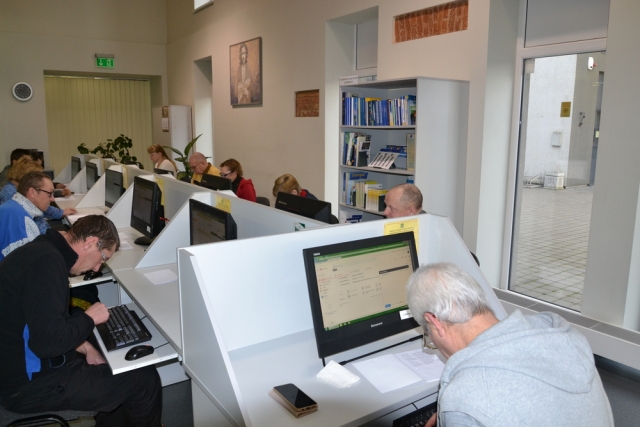 Pagėgių bibliotekoje.